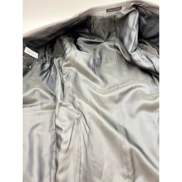 Calvin Klein Wool Gray Blazer Slim Fit Men - Picture 4 of 8